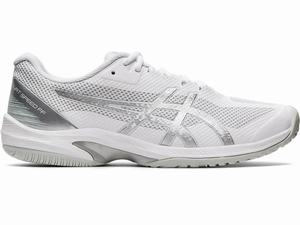 Asics Court Speed FF Men's Tennis Shoes White / Silver | HJD709826