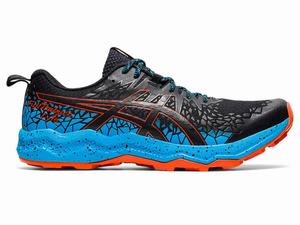 Asics FujiTrabuco Lyte Men's Trail Running Shoes Black / Light Turquoise | NHJ208319