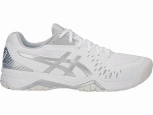 Asics GEL-CHALLENGER 12 Men's Tennis Shoes White / Silver | PLU806321