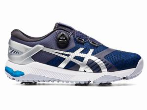 Asics GEL-COURSE DUO Boa Men's Golf Shoes Navy / Silver | EFI127408