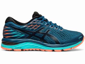 Asics GEL-CUMULUS 21 G-TX Women's Running Shoes Blue | OBD483209