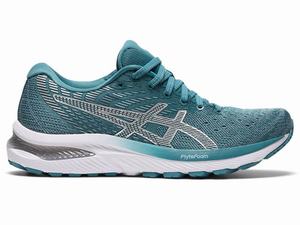 Asics GEL-CUMULUS 22 Women's Running Shoes White / Blue | KGJ842109