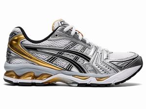 Asics GEL-KAYANO 14 Women's Sneakers White / Gold | XVT083714
