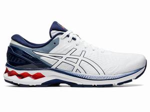 Asics GEL-KAYANO 27 Men's Running Shoes Navy / White | LCJ527691