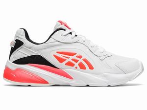 Asics GEL-MIQRUM Women's Sneakers White / Orange / Red | YQJ625190