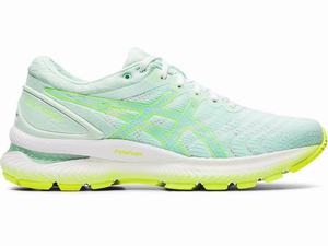 Asics GEL-NIMBUS 22 MODERN TOKYO Women's Running Shoes Mint / Yellow | BUN564079