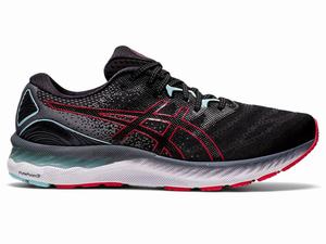 Asics GEL-NIMBUS 23 (2E) Men's Running Shoes Black / Red | XFY218974