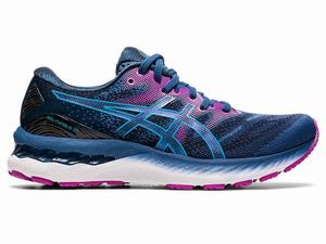 Asics GEL-NIMBUS 23 (D) Women's Running Shoes Dark Grey / Black | COE641203