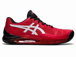 Asics GEL-Resolution 8 Men's Tennis Shoes Red / White | FOT314895