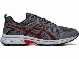 Asics GEL-VENTURE 7 (4E) Men's Trail Running Shoes Black / Red | WYU958210
