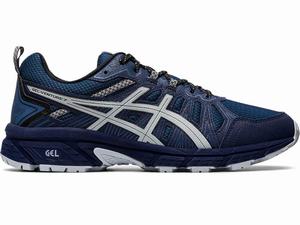 Asics GEL-VENTURE 7 Men's Trail Running Shoes Navy / Grey | MJB391647