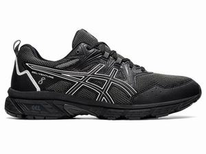 Asics GEL-VENTURE 8 (4E) Men's Trail Running Shoes Black / White | ZUL138956