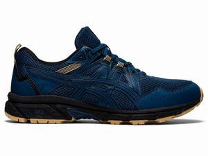 Asics GEL-VENTURE 8 Men's Trail Running Shoes Black / Blue | KHL802639