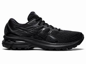Asics GT-2000 9 (2E) Women's Running Shoes Black | UZP096857
