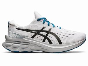 Asics NOVABLAST 2 Men's Running Shoes Black / White | ZSE961084